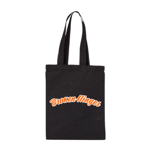 All-Black Medium Tote – “Carry the Power”